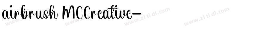 airbrush MCCreative字体转换